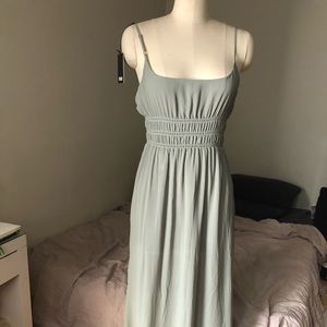 REFORMATION Tudor Dress - Seafoam